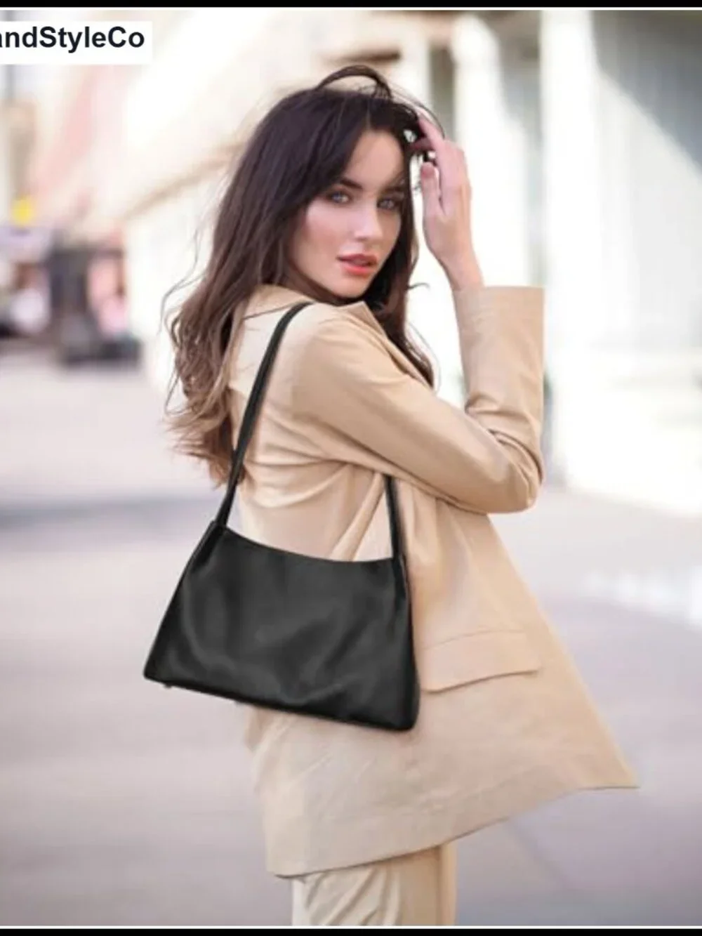 Genuine Leather Hobo Bag Soft Handbag Women Crossbody Shoulder Purse Top Handle
